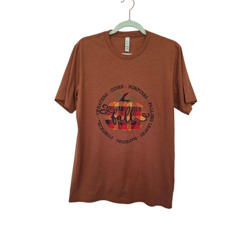 Cute Fall Cider Bonfire Falling Leaves Pumpkins Sweaters Hayrides T-shirt